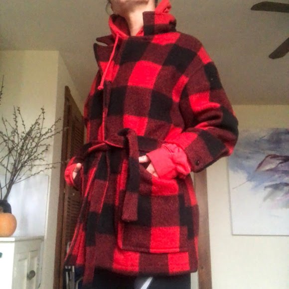 faux fur wool jacket